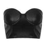 PU Leather Front Bralet